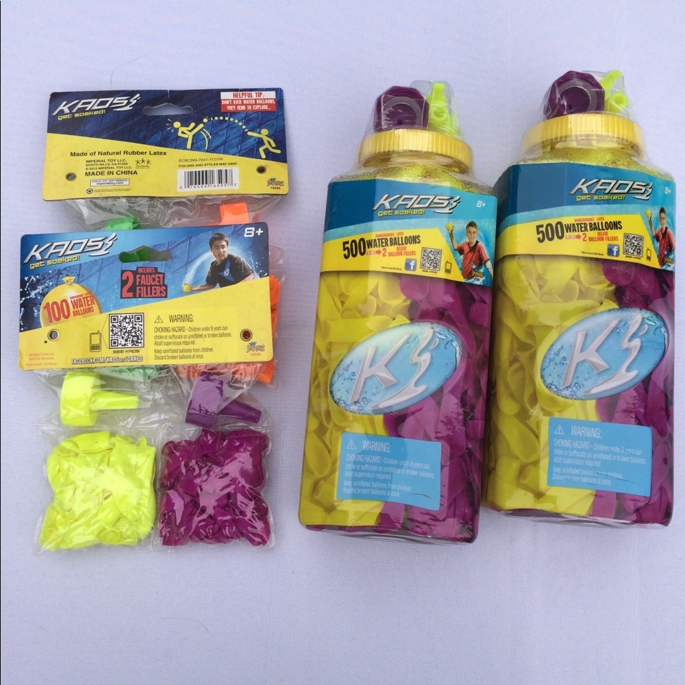 1200 Water Balloons New with Balloon Fillers